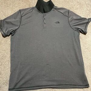 Mens North Face Polo. XXL Gray.  Flash Dry.
